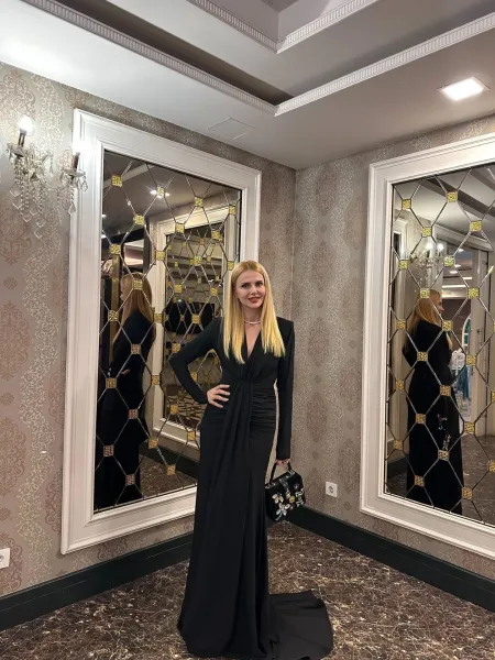 Venezia Drape Abiye Elbise